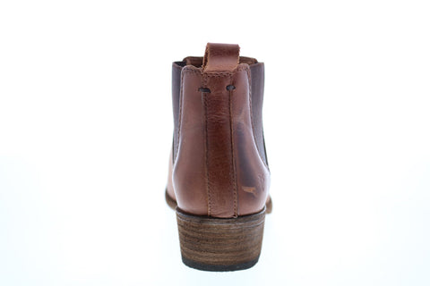 Frye Carson Chelsea 71535 Womens Brown Leather Ankle & Booties Boots