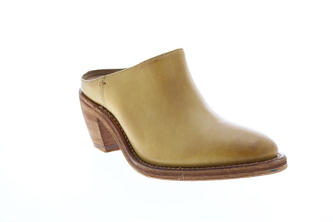 Frye Rosalia Mule 71573 Womens Brown Leather Mules Heels Shoes
