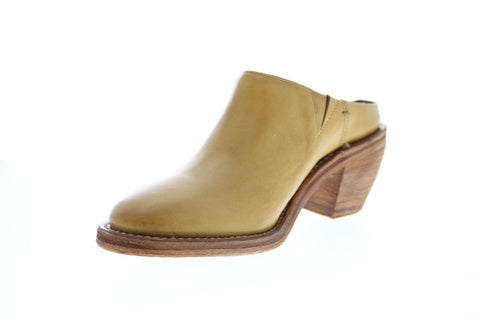 Frye Rosalia Mule 71573 Womens Brown Leather Mules Heels Shoes