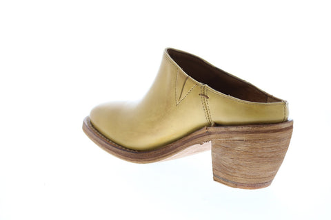 Frye Rosalia Mule 71573 Womens Brown Leather Mules Heels Shoes