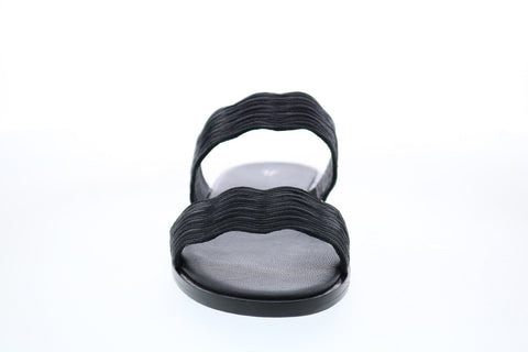 Frye Mira Wave Slide 71674 Womens Black Leather Slides Sandals Shoes