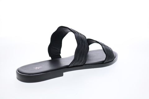 Frye Mira Wave Slide 71674 Womens Black Leather Slides Sandals Shoes