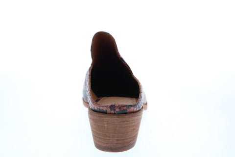 Frye Ray Mule 71677 Womens Brown Leather Slip On Mules Heels Shoes