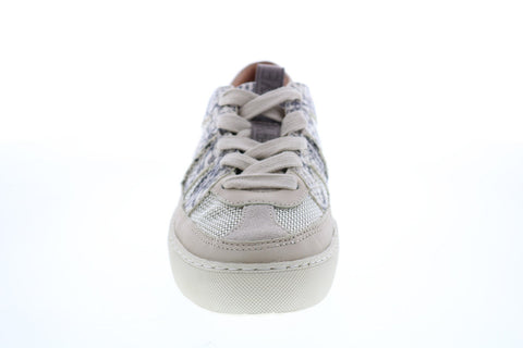 Frye Webster Overlay Low Lace Womens White Leather Lifestyle Sneakers Shoes