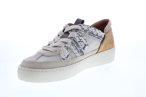 Frye Webster Overlay Low Lace Womens White Leather Lifestyle Sneakers Shoes