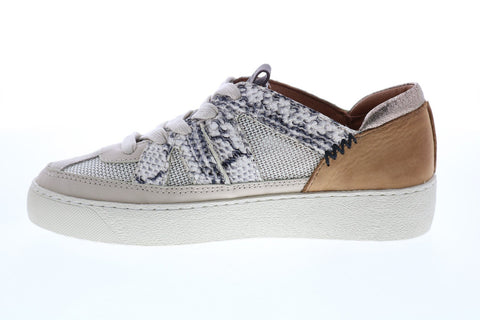 Frye Webster Overlay Low Lace Womens White Leather Lifestyle Sneakers Shoes