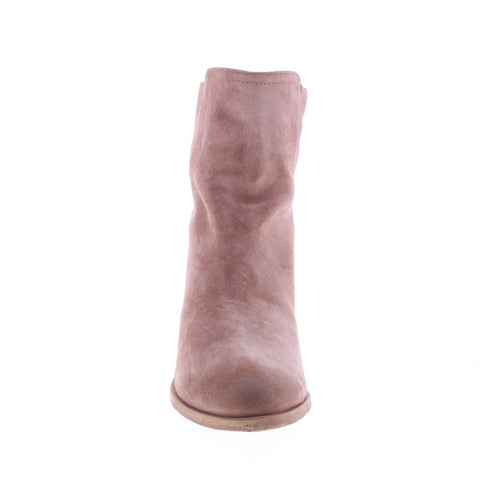 Frye Farrah Wave Short 71824 Womens Pink Suede Ankle & Booties Boots