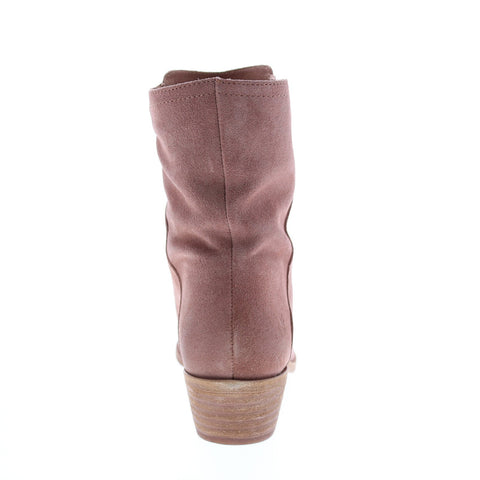 Frye Farrah Wave Short 71824 Womens Pink Suede Ankle & Booties Boots