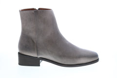 Frye River Inside Zip Bootie 71922 Womens Gray Leather Ankle & Booties Boots