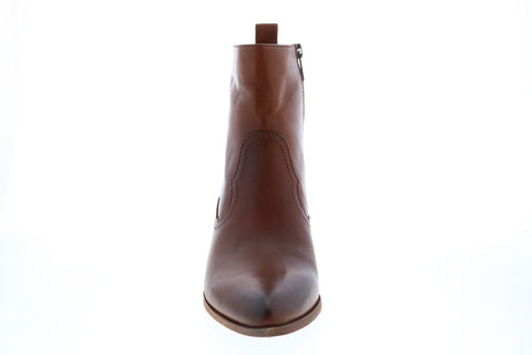 Frye Amado Wedge 71943 Womens Brown Leather Ankle & Booties Boots