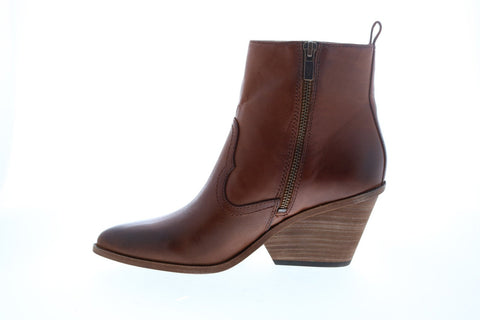 Frye Amado Wedge 71943 Womens Brown Leather Ankle & Booties Boots