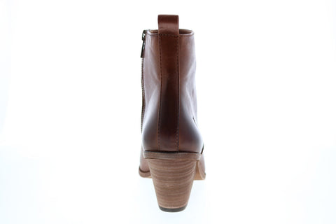 Frye Amado Wedge 71943 Womens Brown Leather Ankle & Booties Boots