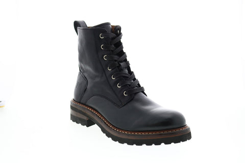 Frye Ella Moto Lace Up 71958 Womens Black Leather Casual Dress Boots