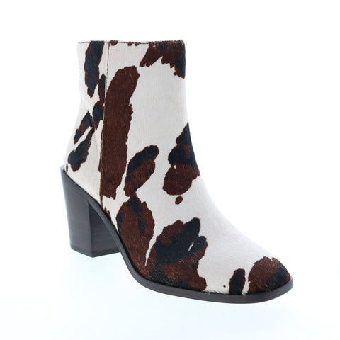 Frye Georgia Bootie 71959 Womens Brown Leather Zipper Ankle & Booties Boots