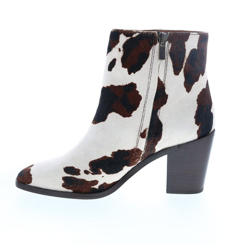 Frye Georgia Bootie 71959 Womens Brown Leather Zipper Ankle & Booties Boots