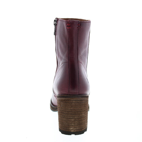 Frye Karen Inside Zip Short 71960 Womens Burgundy Leather Casual Dress Boots