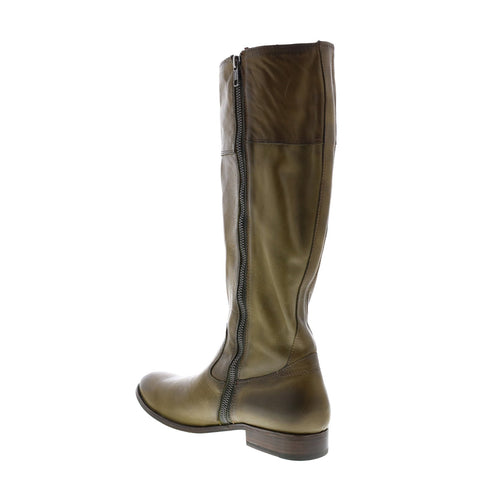 Frye Melissa D Ring Tall 71975 Womens Green Leather Casual Dress Boots