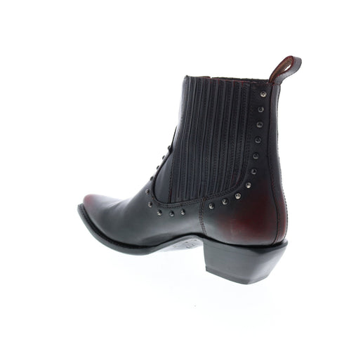 Frye Sacha Stud Chelsea 71995 Womens Black Leather Ankle & Booties Boots