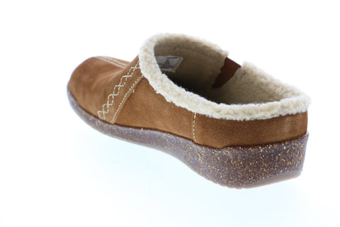 Earth Origins Aurora Johanna 7206032WSDE Womens Brown Suede Slip On Mules Slippers Shoes