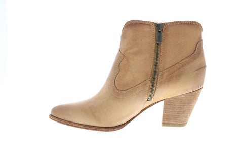 Frye Renee Seam Short 72065 Womens Brown Leather Ankle & Booties Boots