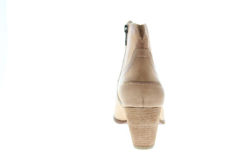 Frye Renee Seam Short 72065 Womens Brown Leather Ankle & Booties Boots