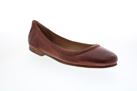 Frye Carson Ballet 72126 Womens Brown Leather Ballet Flats Shoes