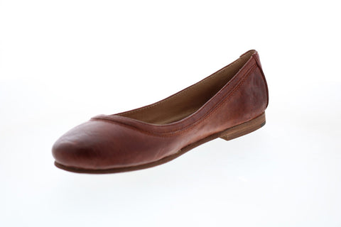 Frye Carson Ballet 72126 Womens Brown Leather Ballet Flats Shoes
