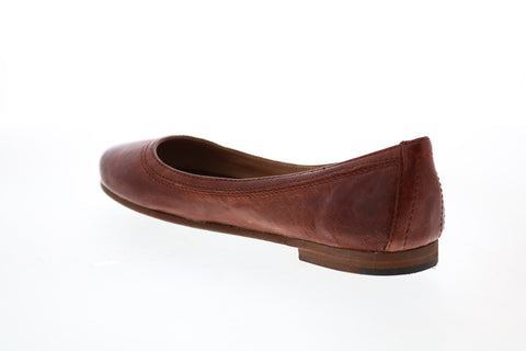 Frye Carson Ballet 72126 Womens Brown Leather Ballet Flats Shoes