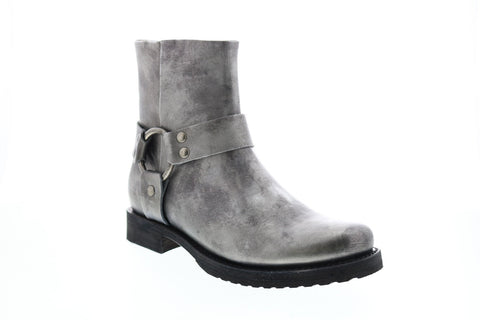 Frye Veronica Harness Short 72236 Womens Silver Leather Casual Dress Boots