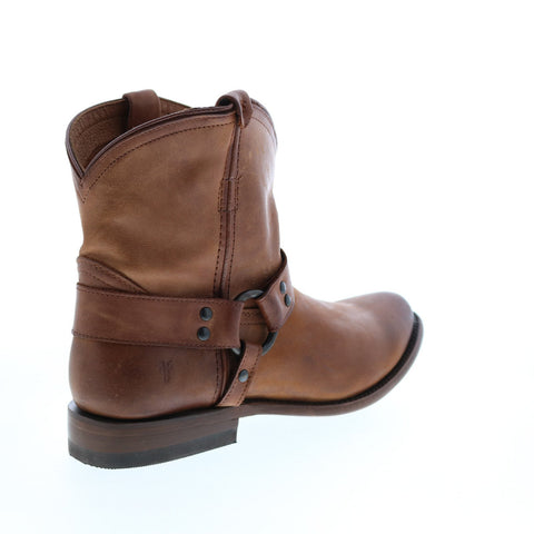 Frye Wyatt Harness Short 72370 Womens Brown Leather Casual Dress Boots