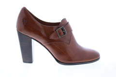 Frye Laurie Monk 72442 Womens Brown Leather Strap Pumps Heels Shoes
