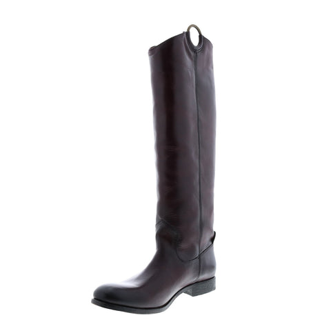 Frye Melissa Harness Pull On Tall 72496 Womens Red Leather Casual Dress Boots
