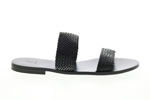 Frye Ruth Woven Slide 73769 Womens Black Synthetic Slides Sandals Shoes