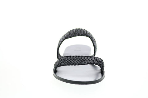 Frye Ruth Woven Slide 73769 Womens Black Synthetic Slides Sandals Shoes