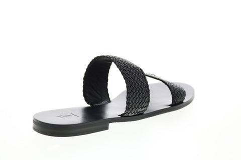 Frye Ruth Woven Slide 73769 Womens Black Synthetic Slides Sandals Shoes
