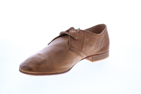 Frye Jillian Oxford 74386 Womens Brown Leather Lace Up Oxford Flats Shoes