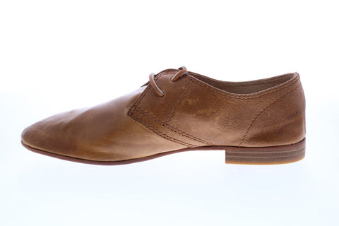 Frye Jillian Oxford 74386 Womens Brown Leather Lace Up Oxford Flats Shoes