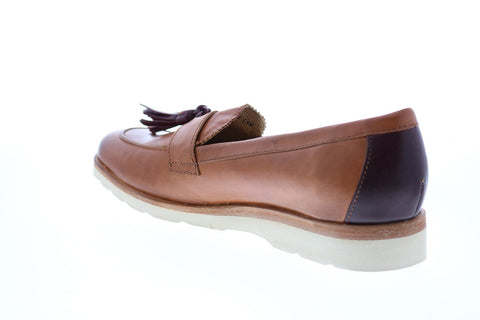 Frye Jade Tasseled Loafer 74572 Womens Brown Leather Slip On Flats Shoes