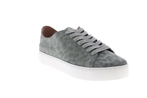 Frye Lena Low Lace 74762 Womens Green Suede Lifestyle Sneakers Shoes