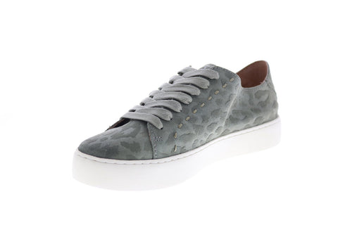 Frye Lena Low Lace 74762 Womens Green Suede Lifestyle Sneakers Shoes