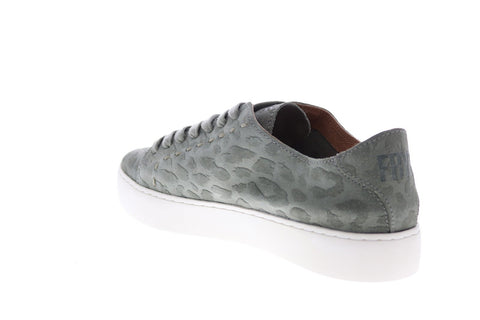 Frye Lena Low Lace 74762 Womens Green Suede Lifestyle Sneakers Shoes
