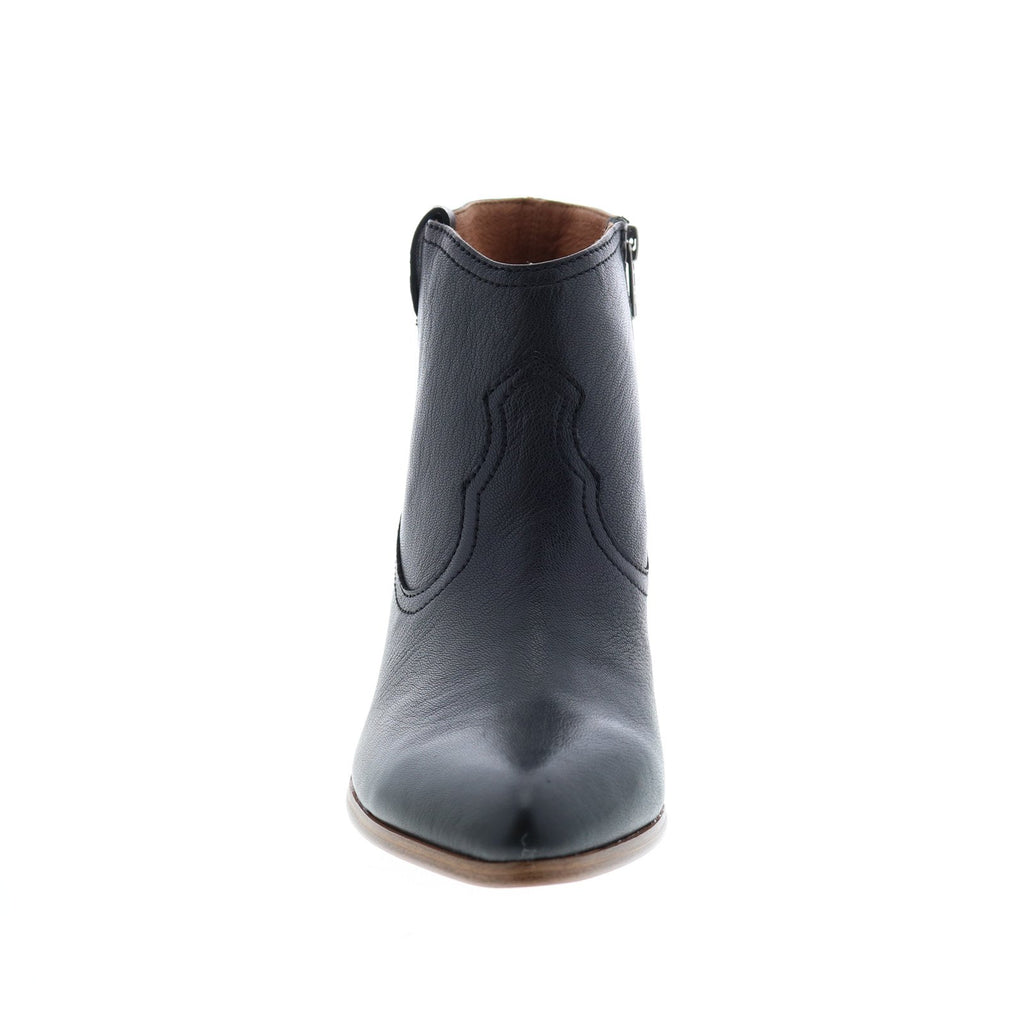 Frye Reina Bootie 74803 Womens Black Leather Zipper Ankle & Booties Bo ...