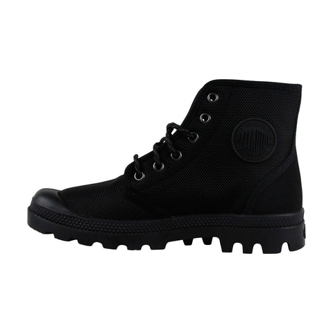 Palladium Pampa Hi Originale 75336-087-M Mens Black Canvas Casual Dress Boots