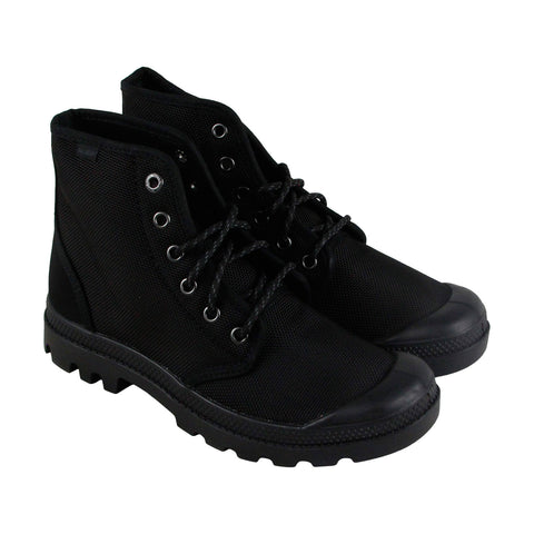Palladium Pampa Hi Originale 75336-087-M Mens Black Canvas Casual Dress Boots