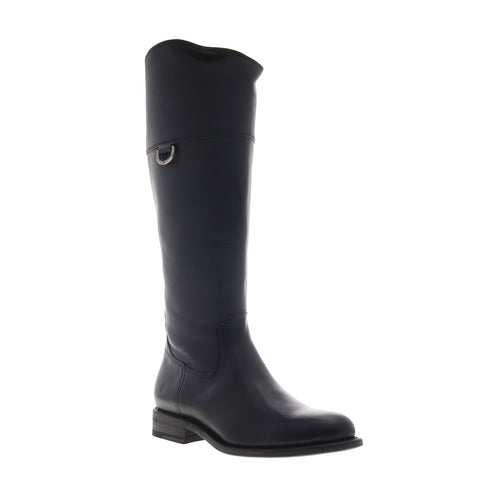 Frye Jayden D Ring 75419 Womens Black Leather Tall Zipper Casual Dress Boots