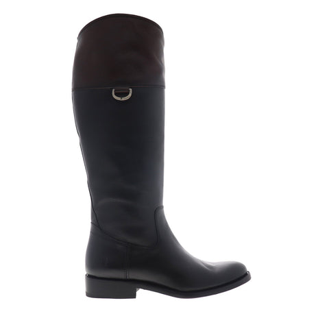 Frye Jayden D Ring 75419 Womens Black Leather Zipper Tall Boots Shoes