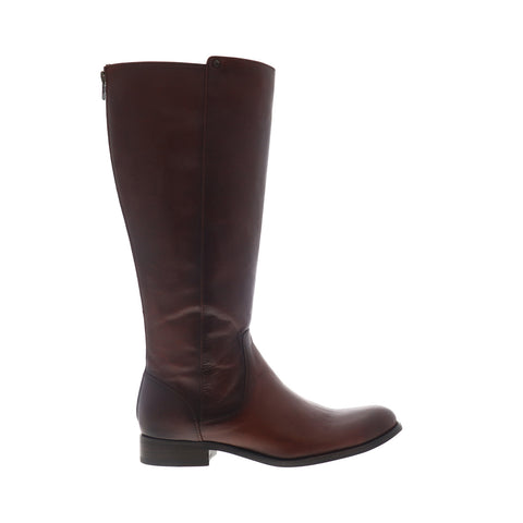Frye Melissa Stud Back Zip 75436 Womens Brown Leather Zipper Casual Dress Boots