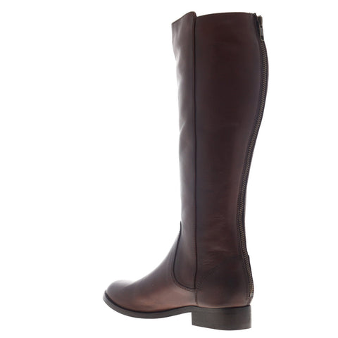 Frye Melissa Stud Back Zip 75436 Womens Brown Leather Casual Dress Boots Shoes