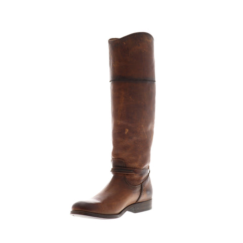 Frye Melissa Seam Tall 75445 Womens Brown Leather Casual Dress Boots