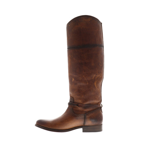 Frye Melissa Seam Tall 75445 Womens Brown Leather Casual Dress Boots